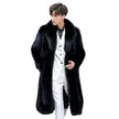 Men's Fur Coat Imitation Fox Hair Long Casual Windbreaker