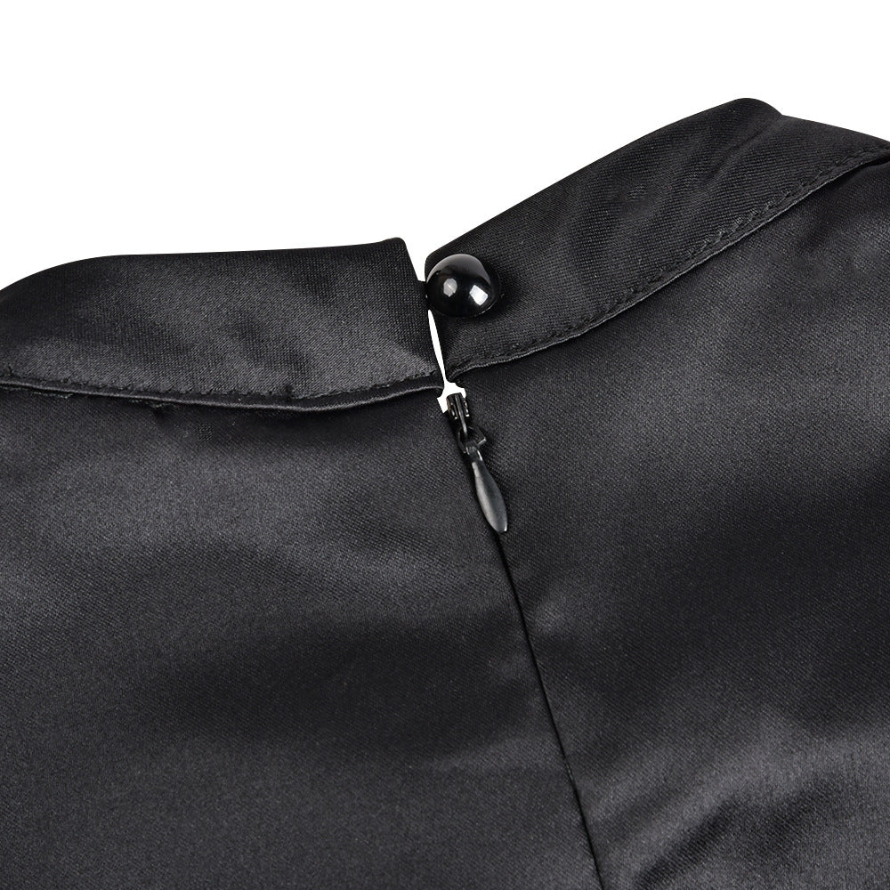 Black short sleeve women's dress