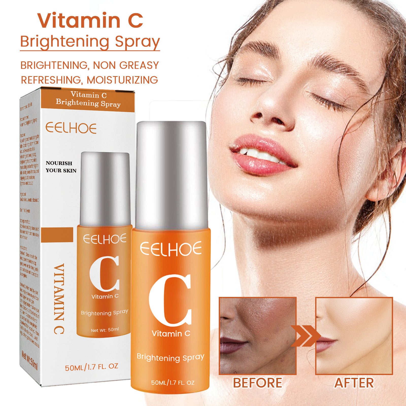Skin Moisturizing And Fading Spray