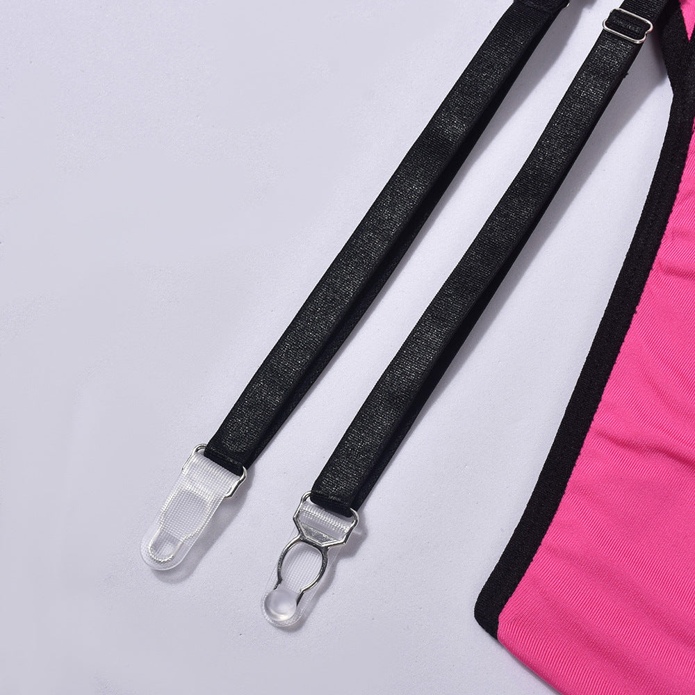 Mesh Panel Contrast Fit Underwear Three Piece Set