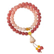 Cherry Powder Bodhi Bracelet Gradient Small Wine Barrel Double Circle