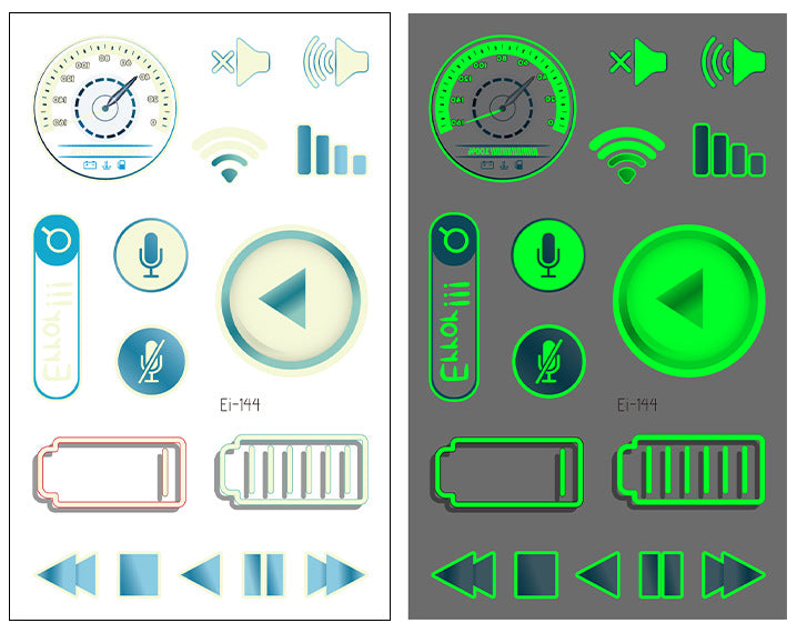 Waterproof Glitter Butterfly Tattoo Stick Gradient Tattoo