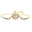 Devil's Eye Bracelet Female Niche Copper Plated 18K Gold Bracelet