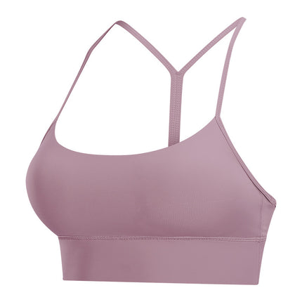 Y-shaped Beautiful Back Solid Color Running Sports Underwear Women