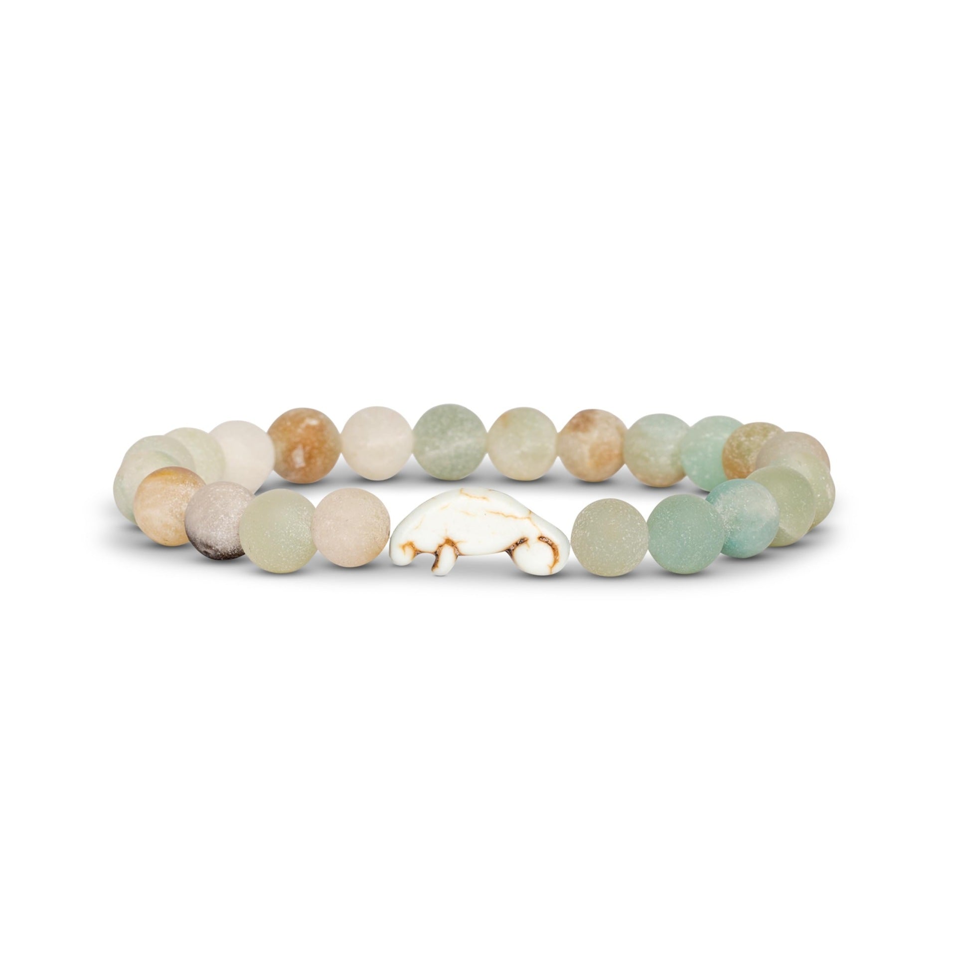 8mm Natural Stone Manatee Amazonite Bracelet