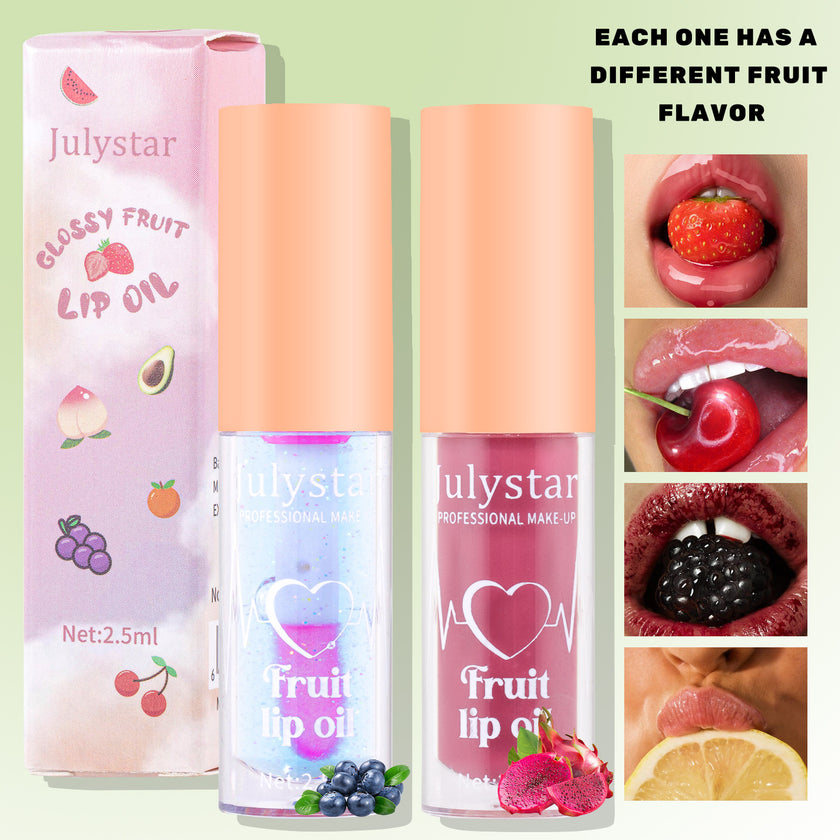 20 Colors Fruit Lip Lacquer Water Light Transparent Moisturizing