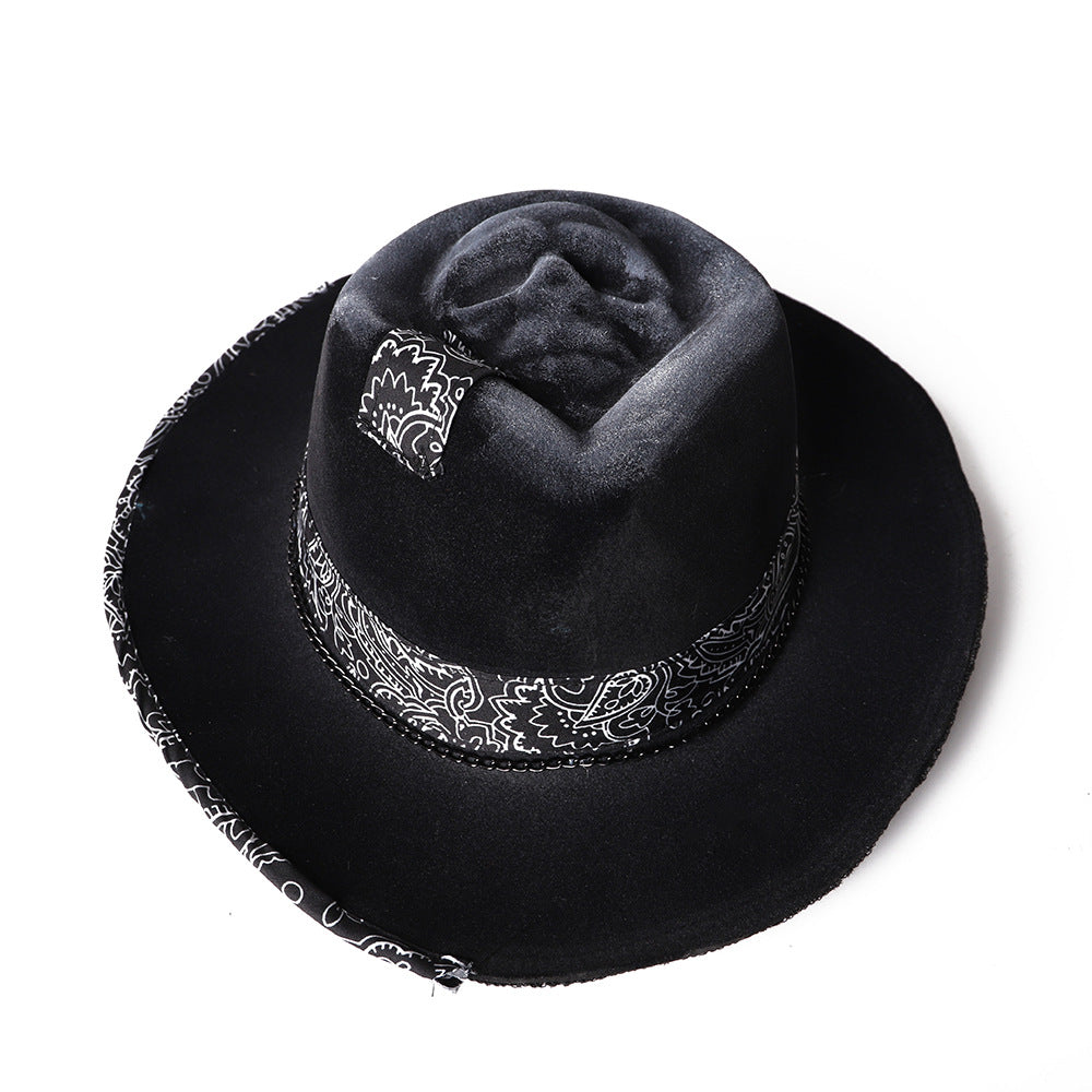 Western Cowboy Hat Handmade Skull Hat