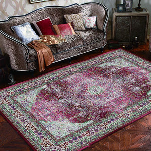 European Style Jihe Print Carpet Bedroom Living Room