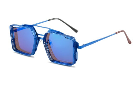 Vintage Steampunk Sunglasses Metal Hollow-out For Men