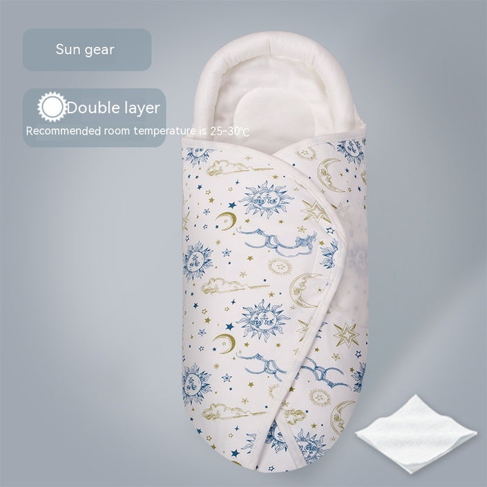Sleeping Bag Pure Cotton Spring And Summer Thin Baby Anti-startle Sleeping