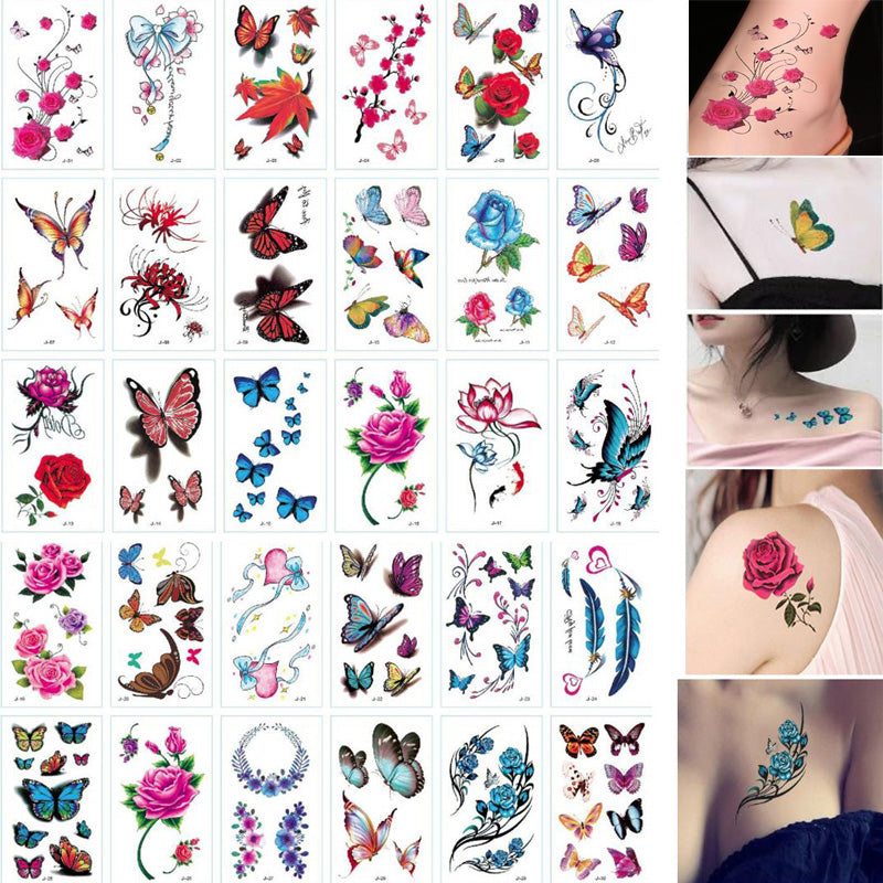 Small letter waterproof tattoo stickers