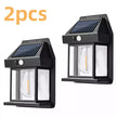 Solar Power PIR Motion Sensor Wall Lights LED Outdoor Garden Security Lamp UK