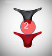 2 Men's Underwear Small Triangle Thong