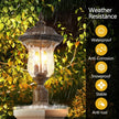 Vintage Outdoor Light Pole Lights, Waterproof Garden Patio Lights, Walkway & Driveway Lighting - One Piece No Bulb Unavailable Platforms