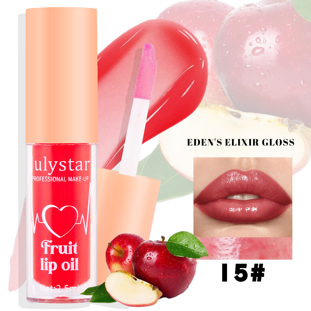 20 Colors Fruit Lip Lacquer Water Light Transparent Moisturizing