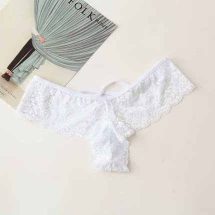 Lingerie Ladies Underwear Seamless Lace Panties Bikini Panties Thong Panties Briefs Tan a Women's Thong S-3XL