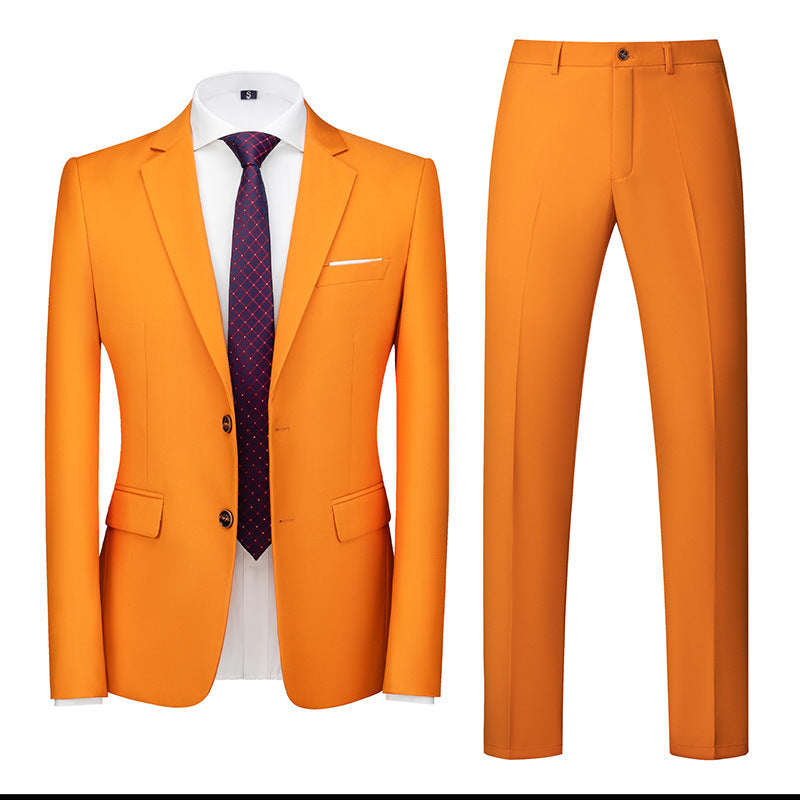 Men's Suit Wedding Two Button Two Piece Suit