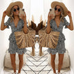 V-neck Short Sleeve Dress