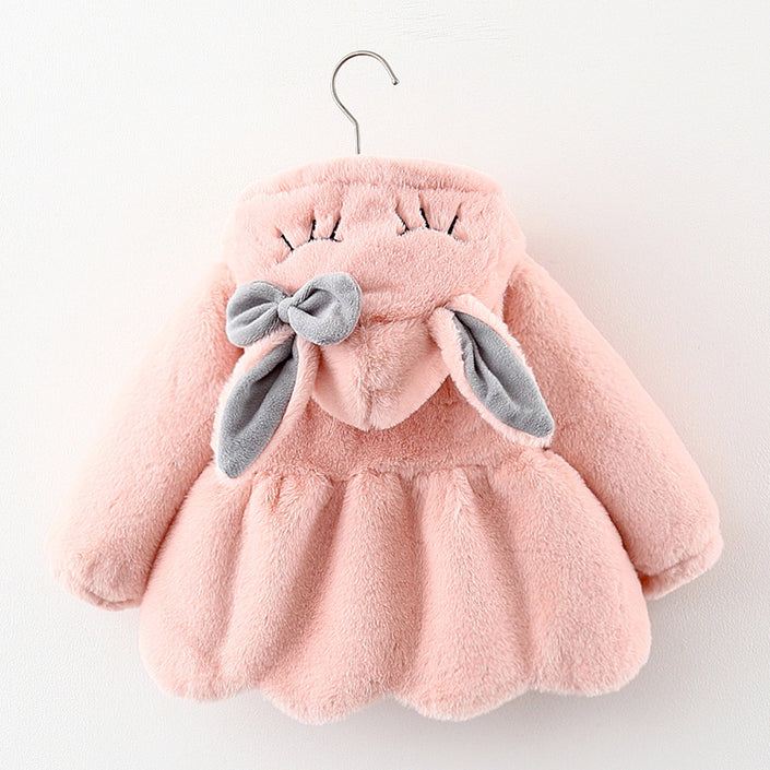 Children Furry Coat Cotton-padded Coat