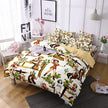 Household Fashion Simple Digital Printing Bedding Three-piece Set