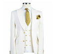 Three piece wedding dress suit