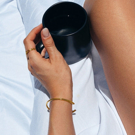 French 18K Gold-plated Titanium Steel Bracelet