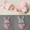 Wool knitted baby photo dress