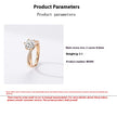 Affordable Luxury Style Champagne Gold Ring Personality Micro-inlaid Twisted Arm Six-claw