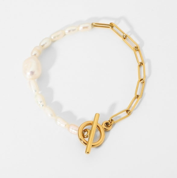 Ins Fashion Stainless Steel Chain Bracelet 18K Gold Plated