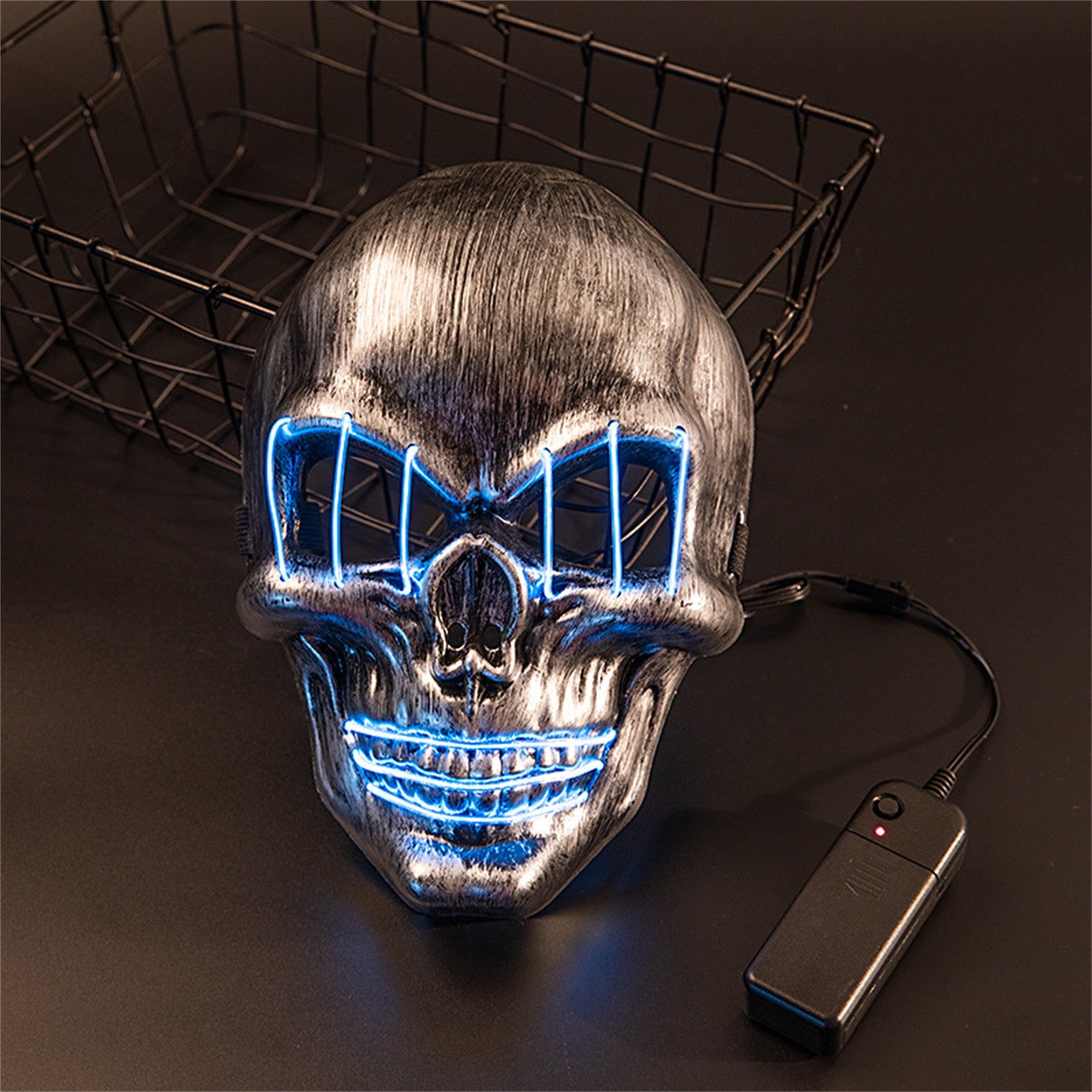 Glowing Mask Skull And Crossbones Cold Light Mask Dance Party Bar Dance Mask