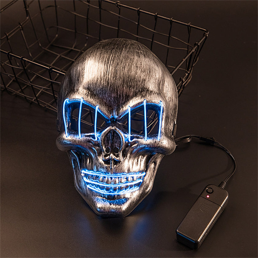 Glowing Mask Skull And Crossbones Cold Light Mask Dance Party Bar Dance Mask