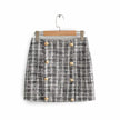 Women's woolen coat short skirt two piece set