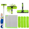 Telescopic Extendable Window Cleaner Equipment Glass Cleaning 4.5m Squeegee