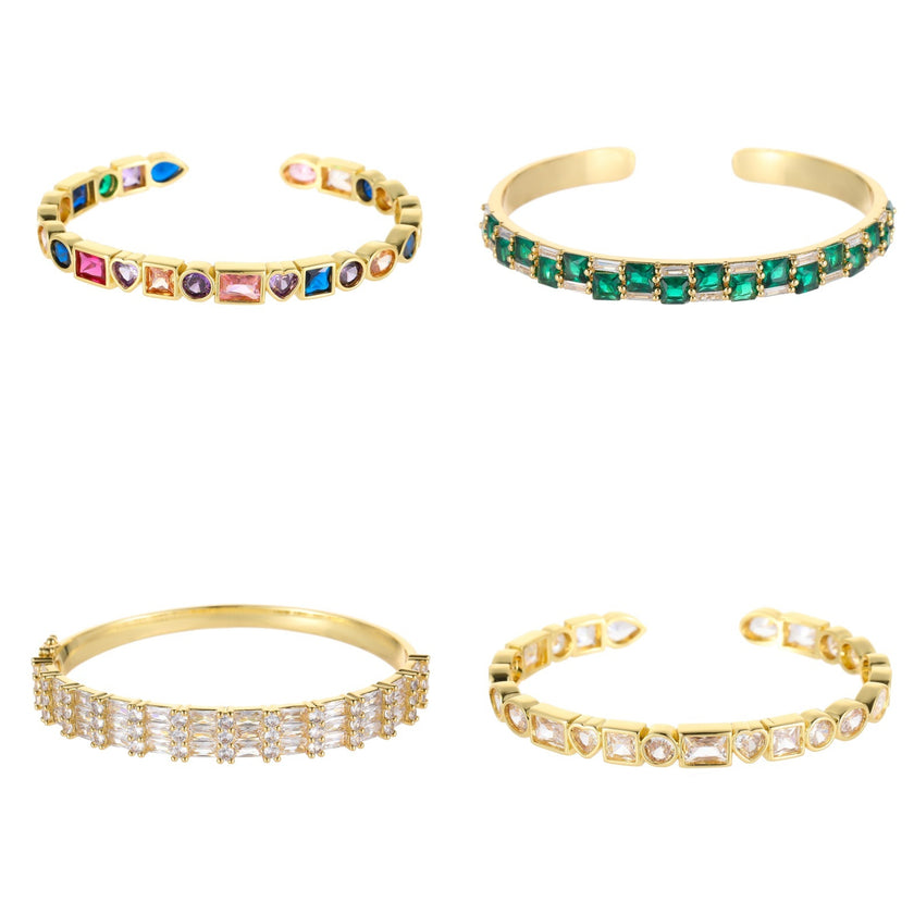 Retro Color Zirconium Ladies' Bracelet