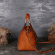 Handbag Totem Pattern High Quality Natural Skin Women Shoulder Tote Bags