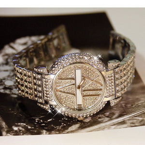 Diamond Women Watches Fashion Brand Stainless Steel Bracelet