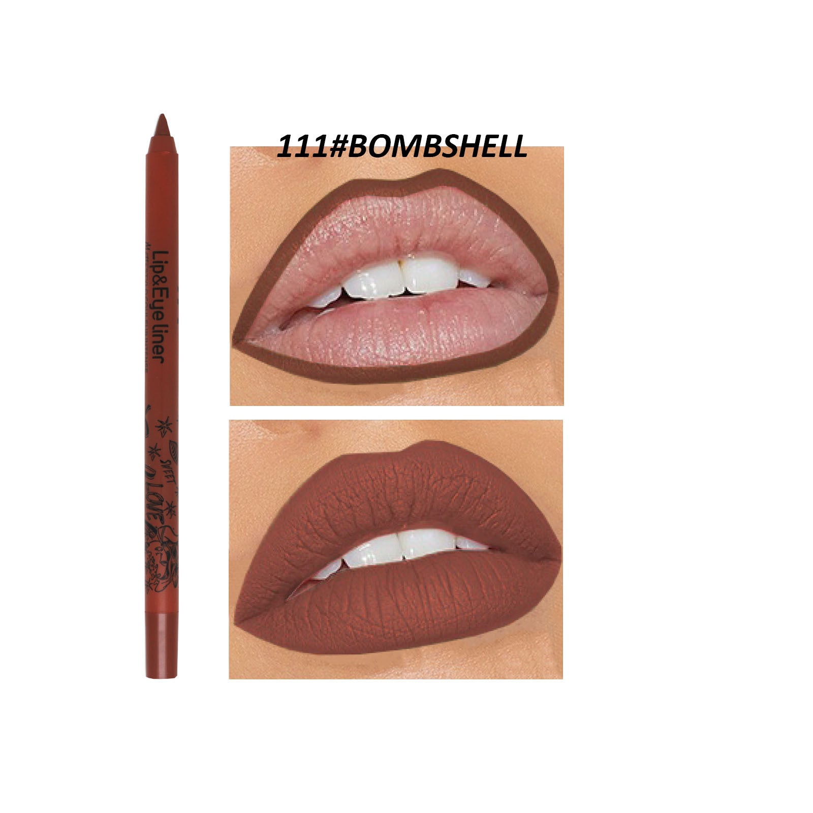 Discoloration Resistant Outline Lip Shape New Product 20 Colors Matte Lip Liner