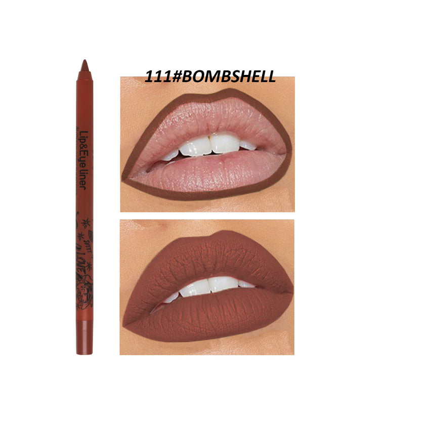 Discoloration Resistant Outline Lip Shape New Product 20 Colors Matte Lip Liner