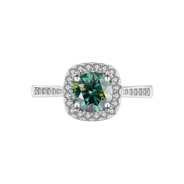 S925 Sterling Silver Moissanite Ring Women