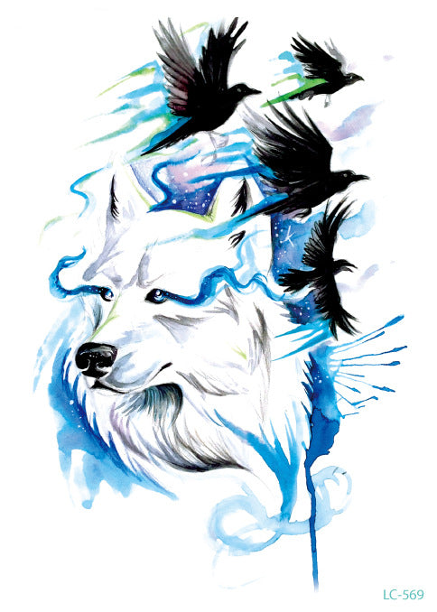 Original Personality Wolf Tattoo Sticker Animal