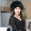 Women Fur Grass Fox Fur Hat Dome Mongolian Hat Thick Warm Russian Wind Snow