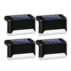 4 Solar LED Bright Deck Lights Outdoor Garden Patio Railing Decks Path Lighting Outdoor Garden Light Deck Lamp Solar Stairs Light