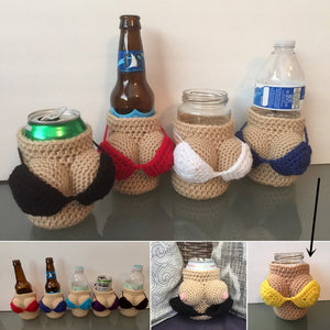 Handmade Knitted Cup Holder Bottle Wine Bottle Holder