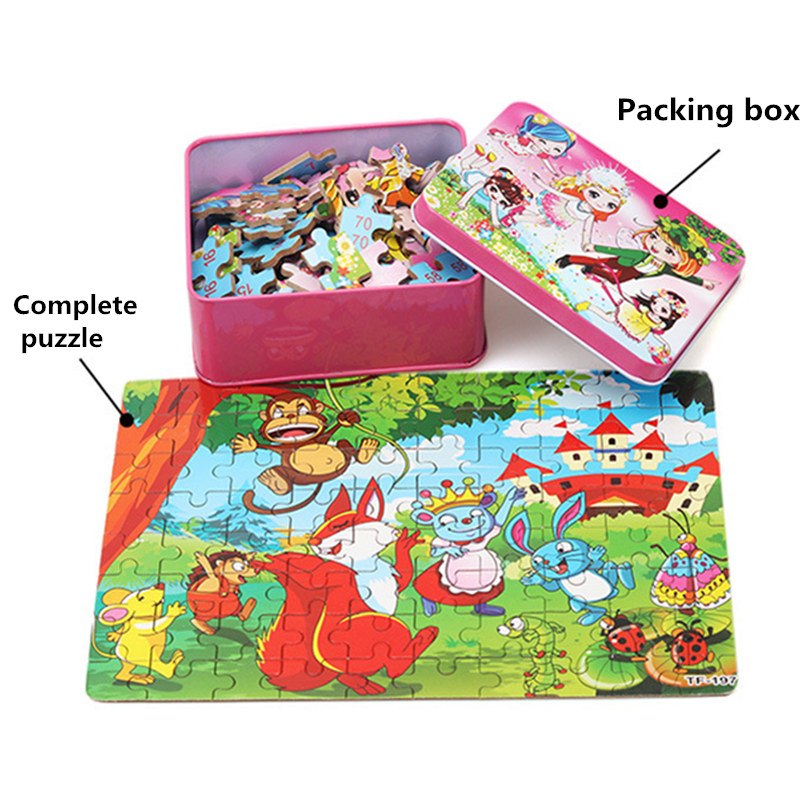 80PCS wooden educational toys educational development baby kids training