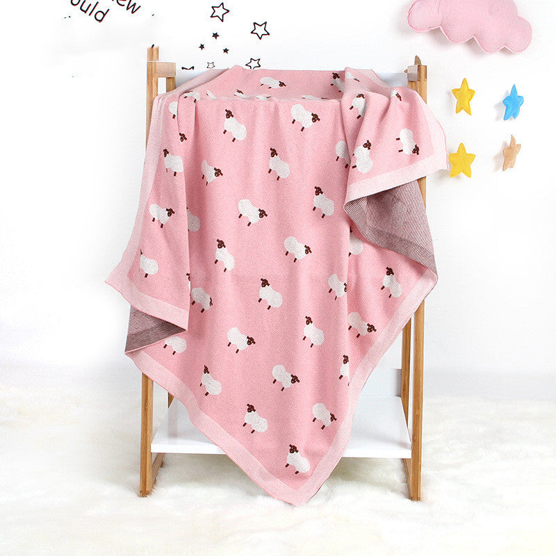 Baby Blanket Knitted Lamb Hug Blanket