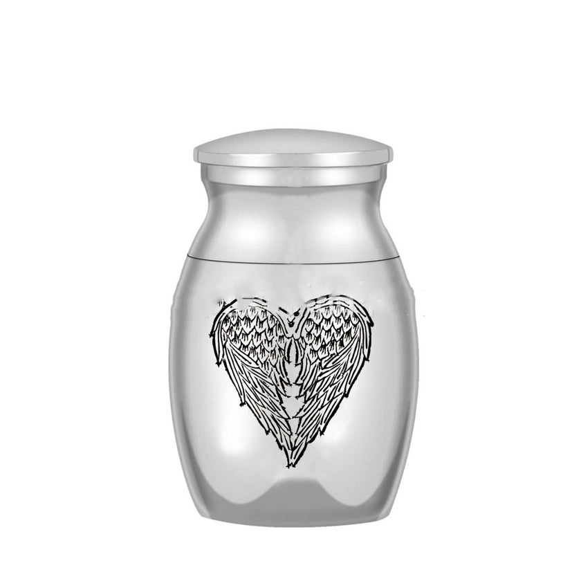Hot Selling Pet Ashes Jar Wings Cinerary Casket Cremation Jewelry