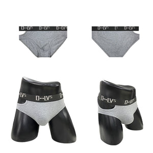 Sports Cotton Breathable Side Hollow Briefs