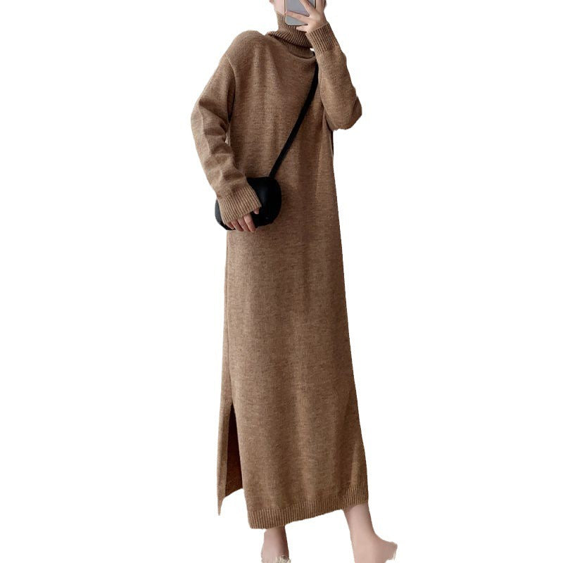 Loose Base Sweater Dress Women