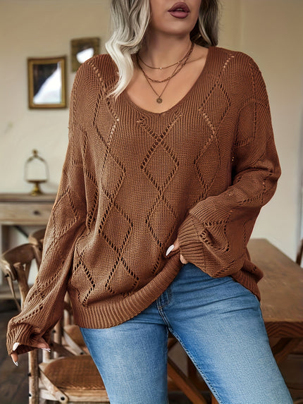 All-matching Loose Casual Knitted Women's Pullover Sweater