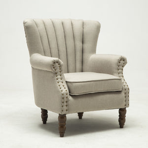 American Style Retro Simple Fabric Single Sofa Chair
